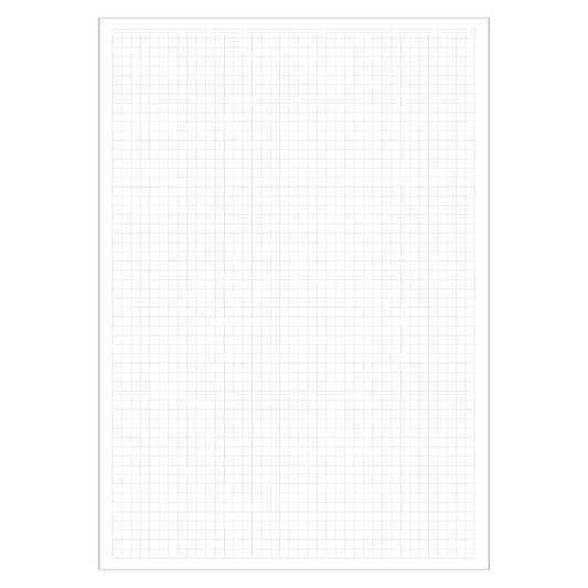 notizblock a4, kariert, frontansicht