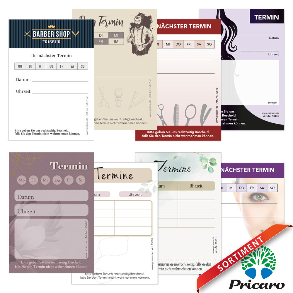 PRICARO Terminblock für Ärzte und Mediziner "Modern" (20er Pack)