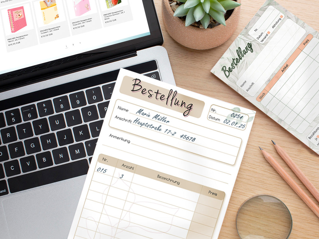 Bestellannahmeblöcke