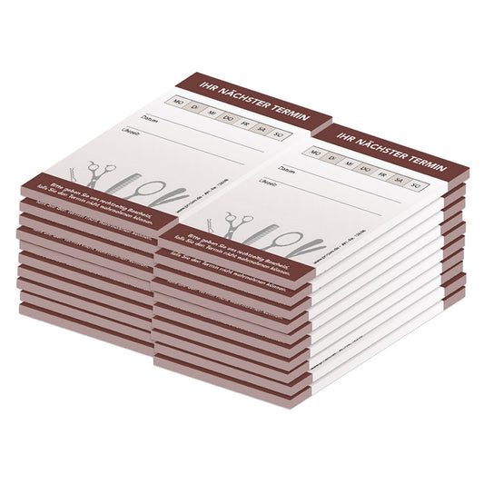 PRICARO Terminblock für Friseure (20er Pack)
