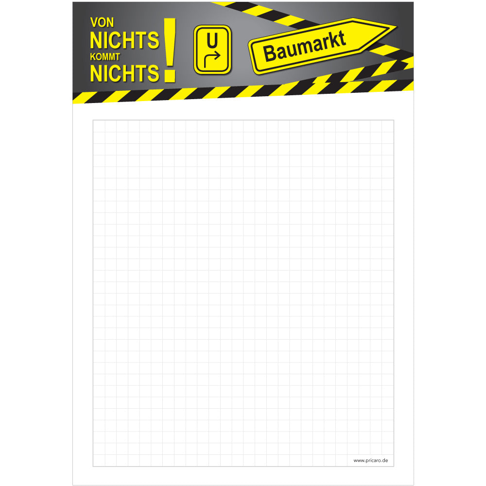 Heimwerker Einkaufsliste "Umleitung"