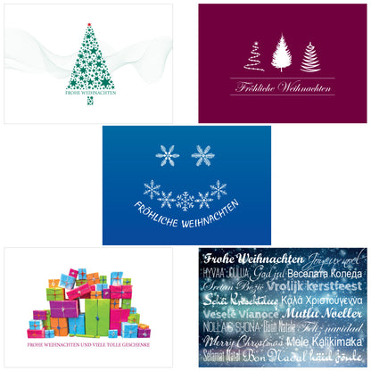 weihnachtskarten  motive 3, zweiten fünf motive, frontansicht
