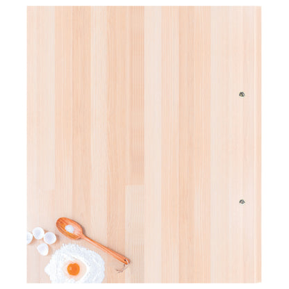 rezeptordner backen, a4, beige optik, rückseite, mit aufgedruckten backzutaten 