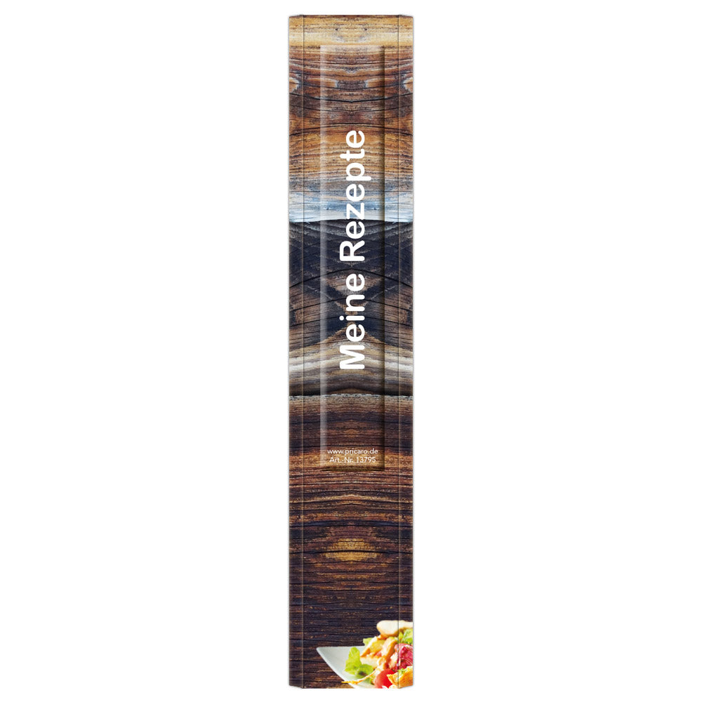 rezeptordner farmhouse, a5, ansicht ordnerrücken mit aufschrift meine rezepte