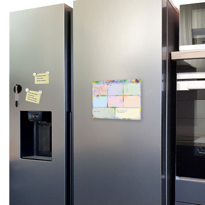 essensplaner splash, a4 querformat, an kühlschrank