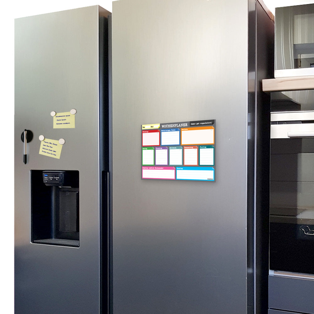 wochenplaner perfekt a4, an kühlschrank