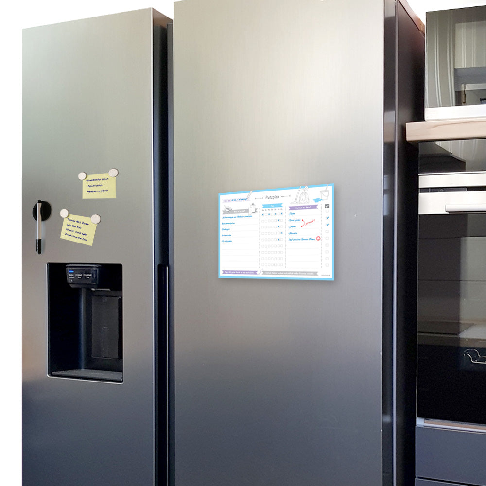 putzplan allerlei, a4, an kühlschrank