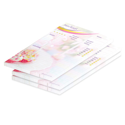 rezeptblock cake pop, a5, bunte optik mit cake pops sowie platz für zutaten und zubereitungsschritte, 3er set