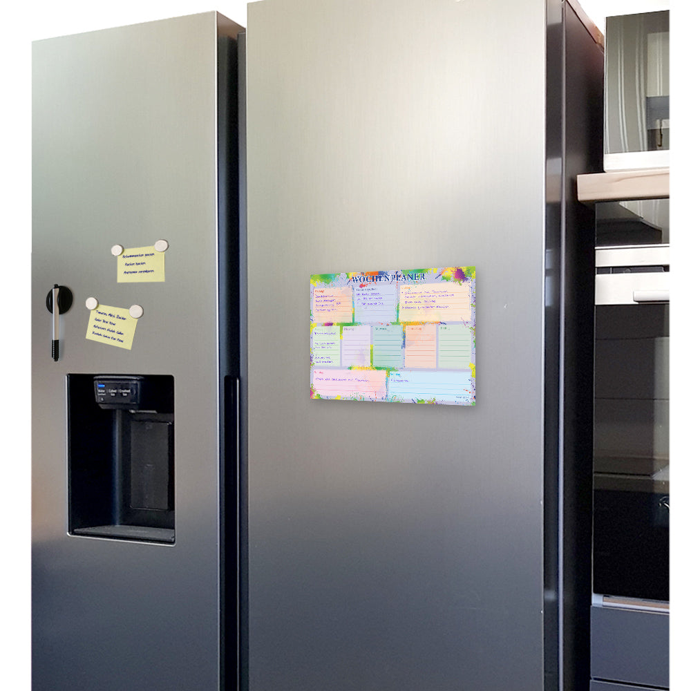 wochenplaner splash, an kühlschrank