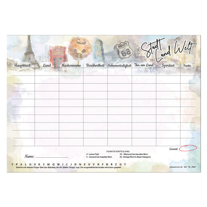 spielblock stadt land welt