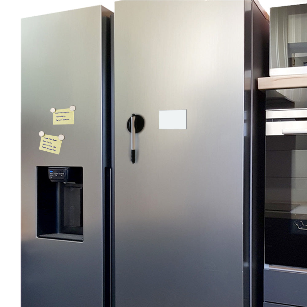 notizblock blanko, a7, an kühlschrank