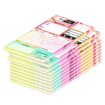 Bestellannahmeblock today, a5, bunte optik, modernes design, platz für wichtige bestellinformationen wie kundendaten, artikeldaten, preis, uvm., 10er set