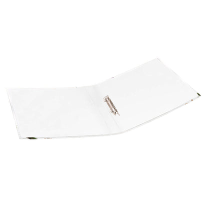 rezeptordner bouquet a4, bunte optik mit blumenmotiv, geöffneter ordner, innen weiß