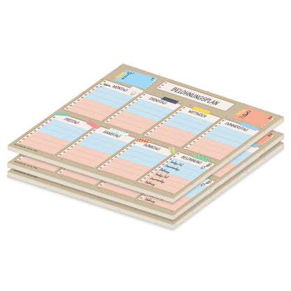 belohnungsplan tape, beige bunte optik, geeignet für bis zu zwei kinder, 3er set