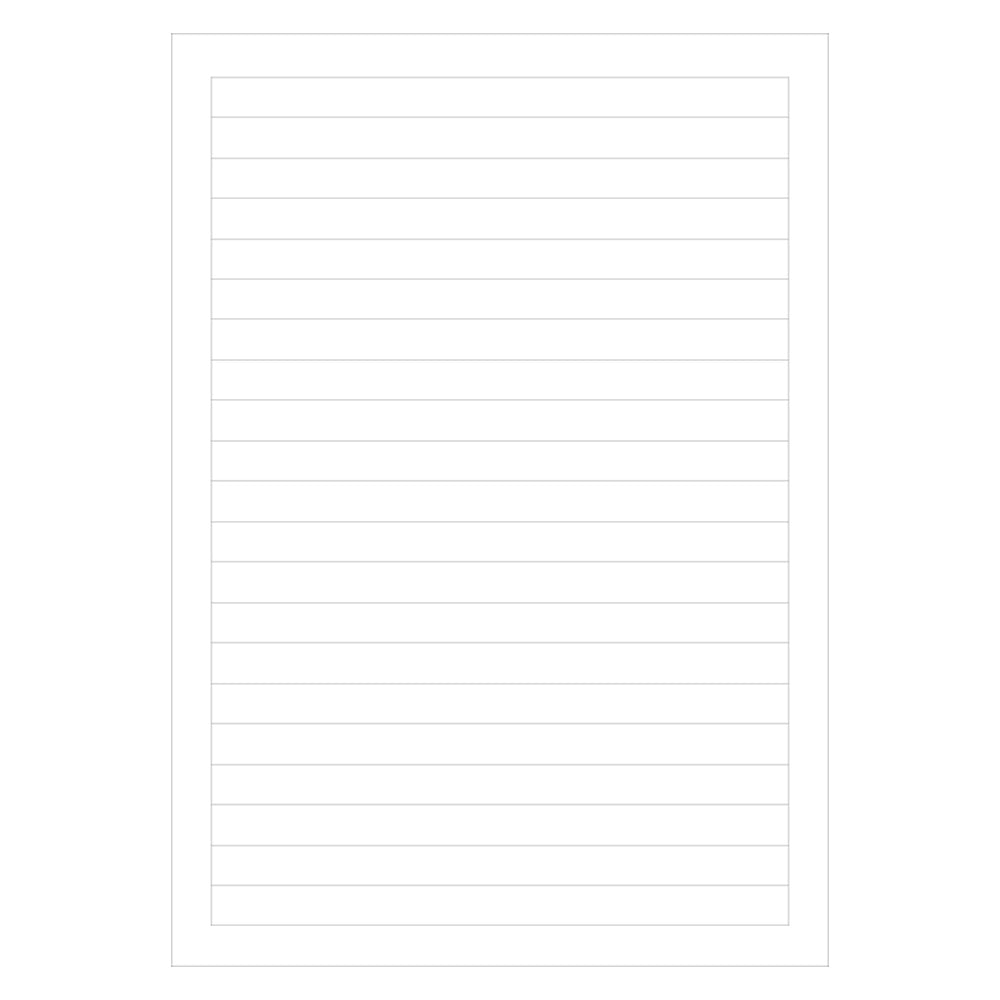 notizblock a5, liniert, frontansicht