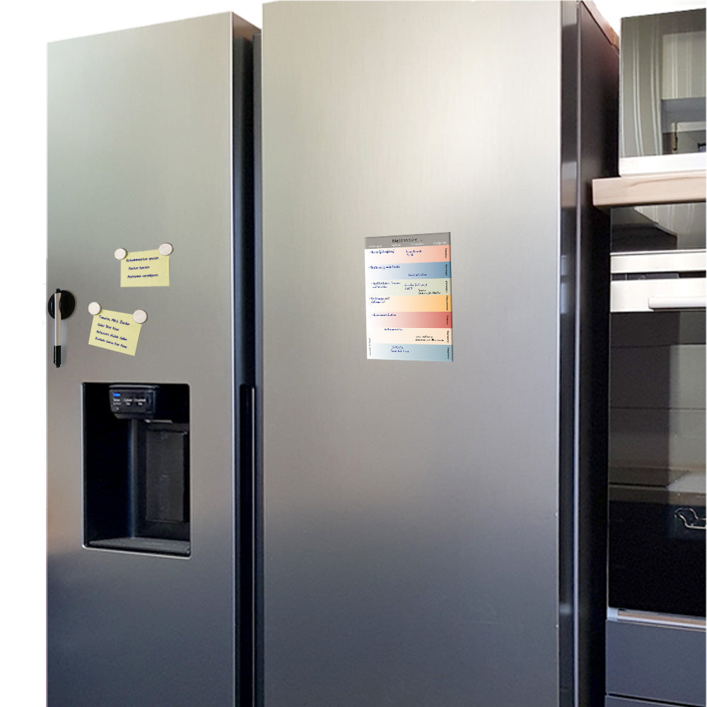 wochenplaner colours a5, an kühlschrank