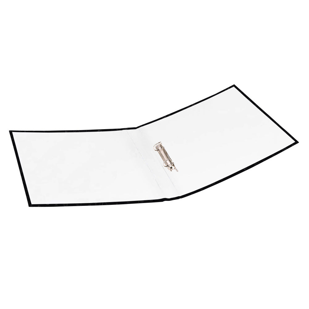 rezeptordner doodles a4, ansicht geöffneter ordner, außen schwarz, innen weiß