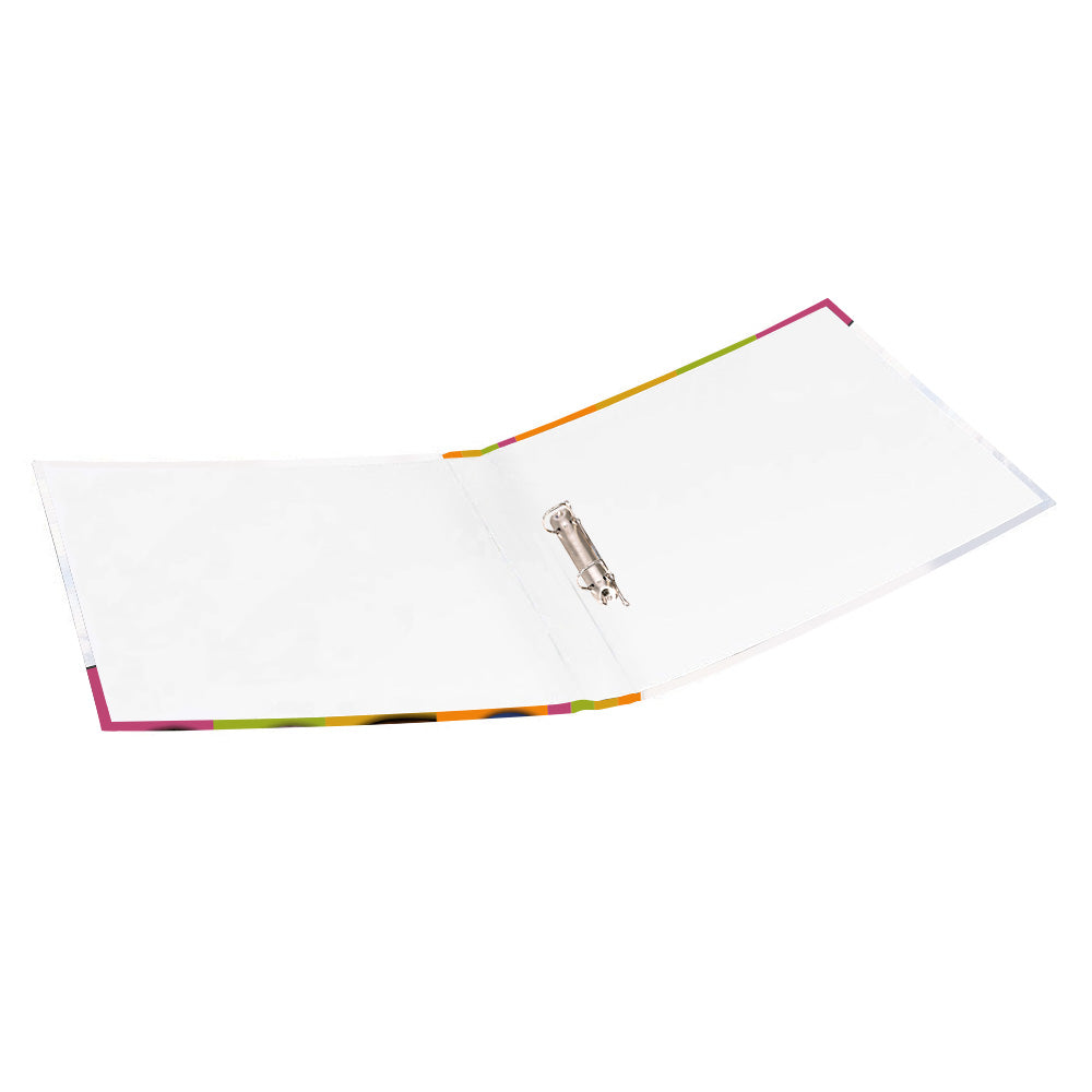 rezeptordner delicious geöffnet mit 2-fach abheftung und niederhalterung