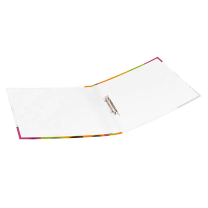 rezeptordner delicious geöffnet mit 2-fach abheftung und niederhalterung