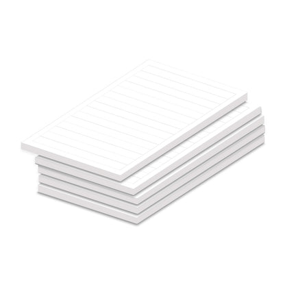 notizblock a6 liniert, mit linien ohne weiteren aufdruck, 5er set