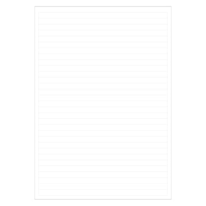notizblock a4, liniert, frontansicht
