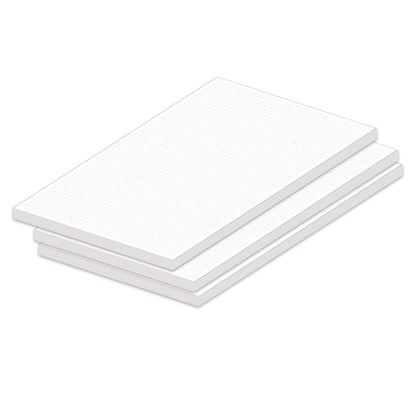 notizblock a4, kariert, 3er set