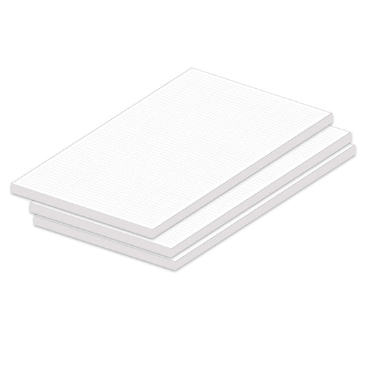 notizblock a4, kariert, 3er set