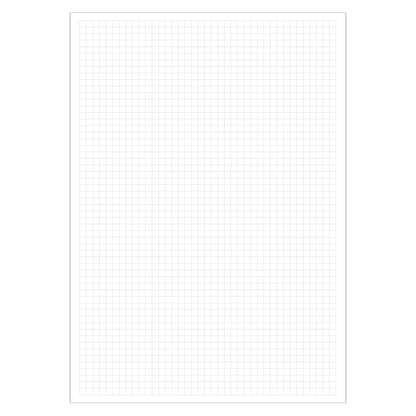 notizblock a4, kariert, frontansicht