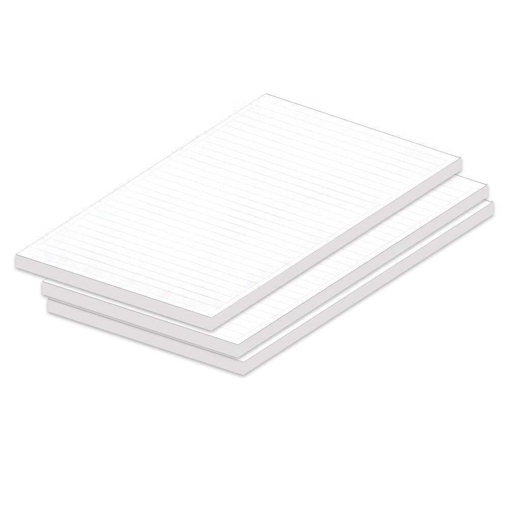 notizblock a4, liniert, 3er set