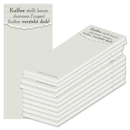 PRICARO Notizblock "Sprüche", magnetisch, 62x148 mm, 10 Stück