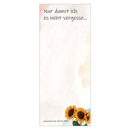 PRICARO Notizblock, magnetisch, 62x148 mm, 10 Stück