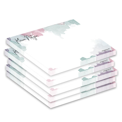 haftnotiz aquarell, 100x70, 5er set bunte aquarell optik mit aufschrift kleine notizen