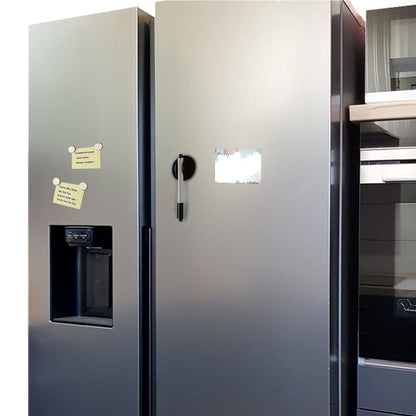 notizblock a7 aquarell, an kühlschrank
