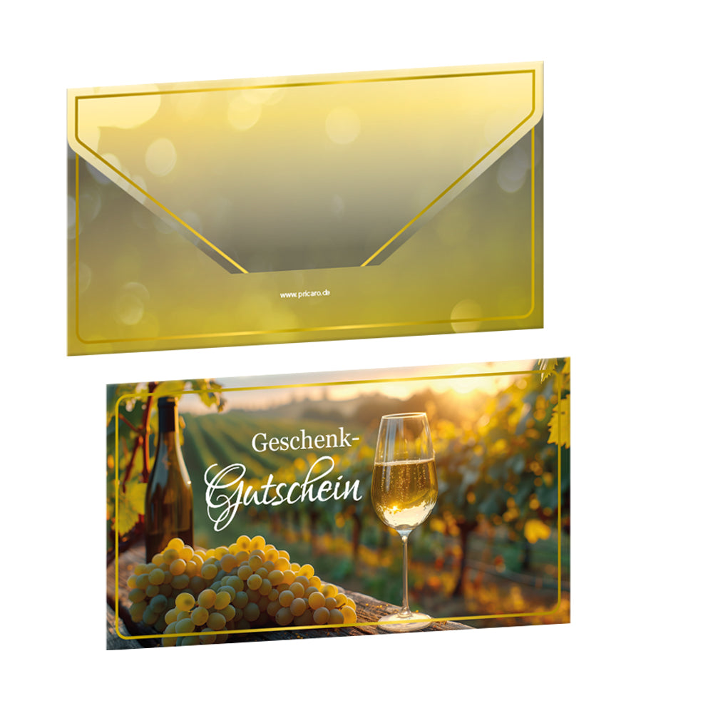 gastro-gutschein landlust, vorderseite und rückseite