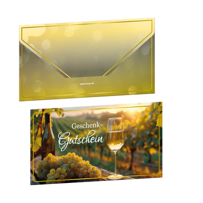 gastro-gutschein landlust, vorderseite und rückseite