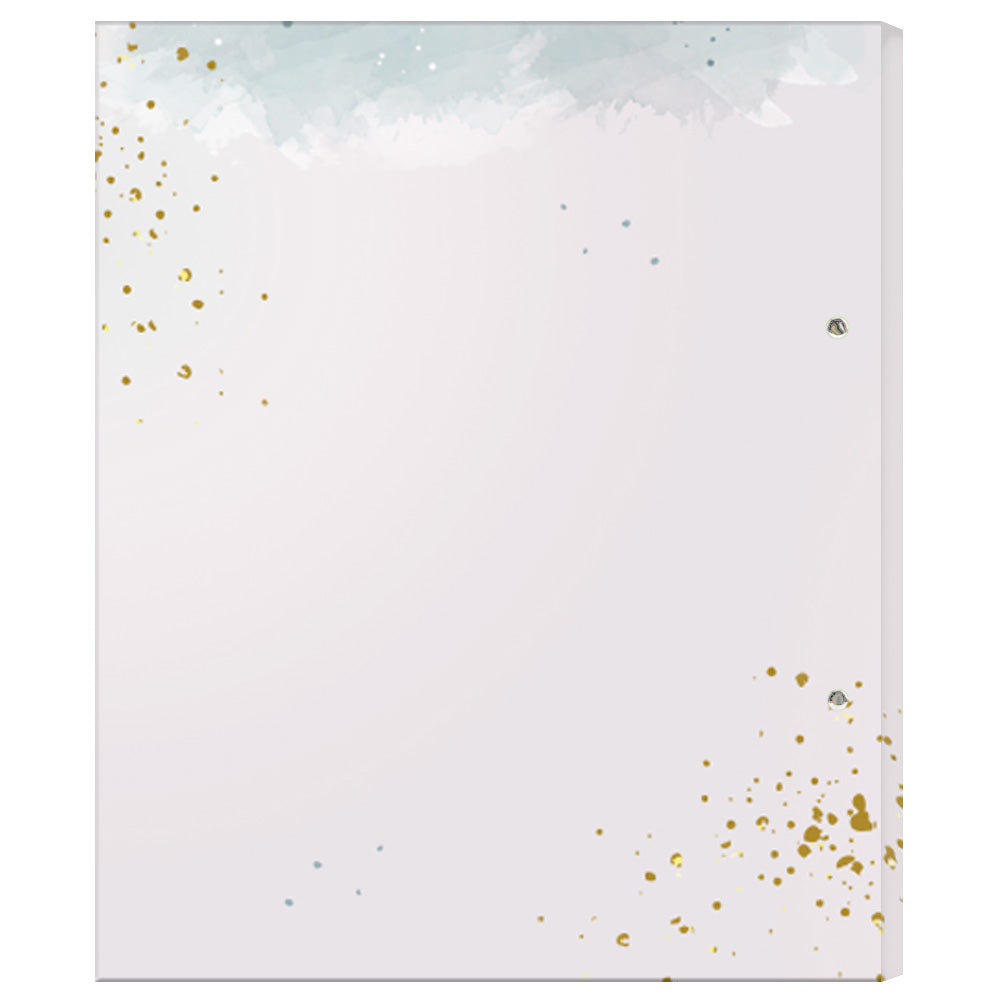 rezeptordner golden dots, a4, rückansicht, rose-goldene optik ohne weiteren aufdruck