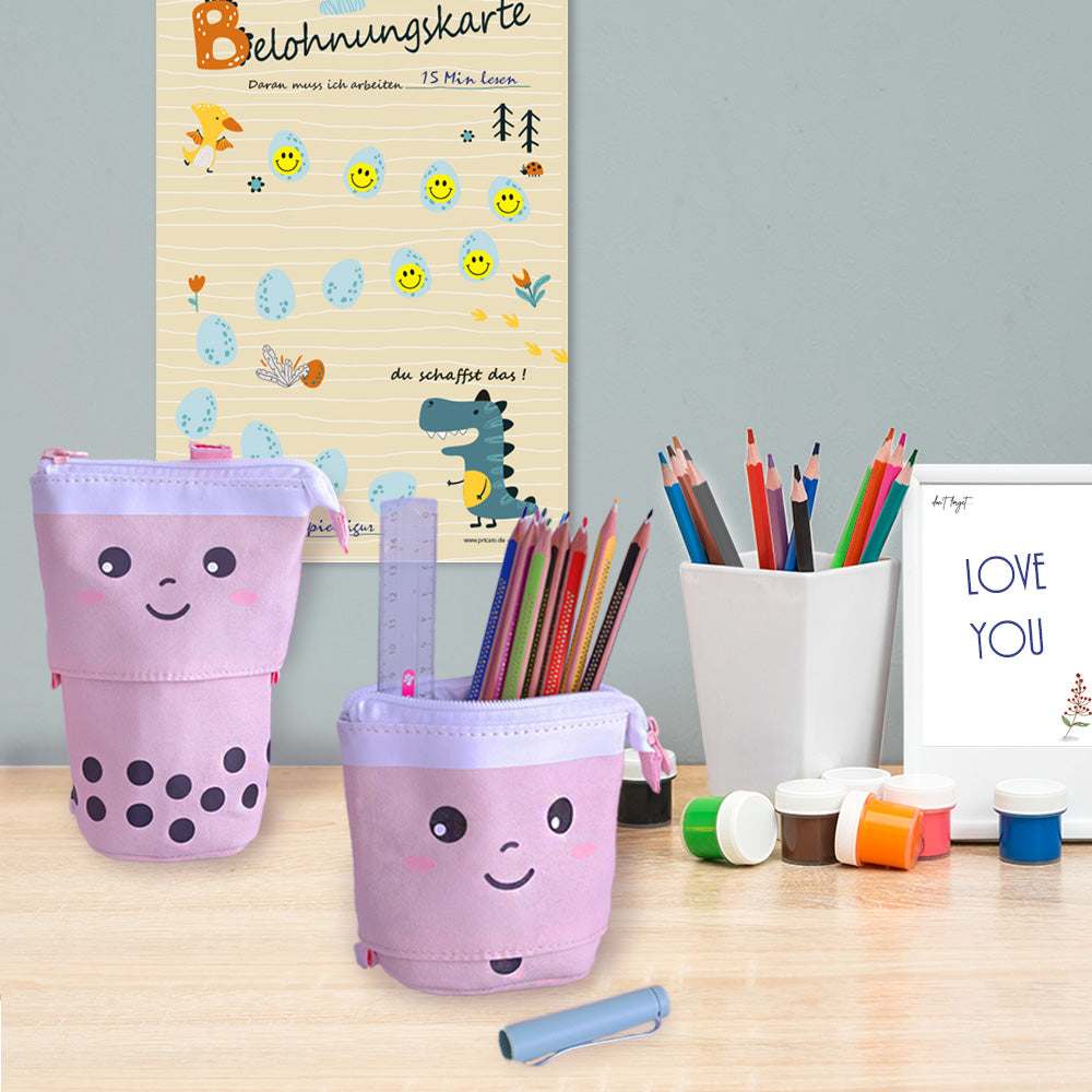 DECCARO Federmäppchen, stehend, rosa