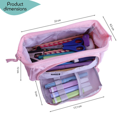 mäppchen, schlampermäppchen mit inhalt (inhalt nicht im lieferumfang enthalten), produktabmessungen 