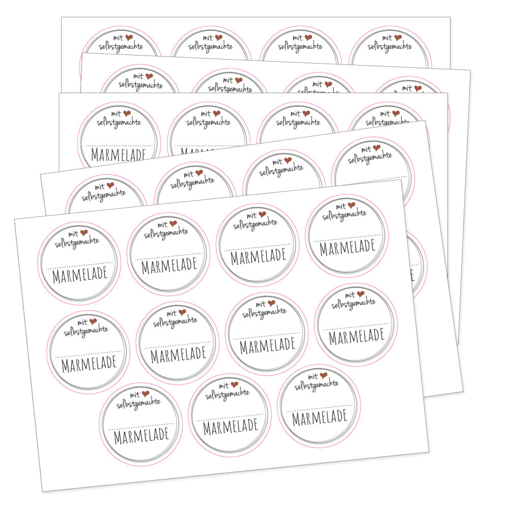 PRICARO Etiketten "Marmelade Sticker"