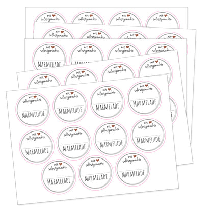 PRICARO Etiketten "Marmelade Sticker"