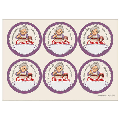 PRICARO Etiketten "Marmelade Sticker"
