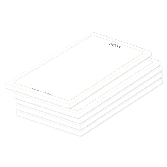notizblock minimal blank. minimalistische optik mit der aufschrift "notes" am oberen rand.