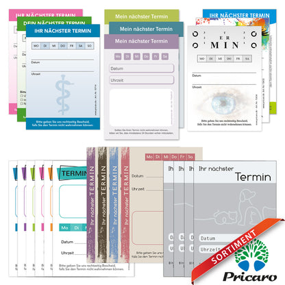 PRICARO Terminblock für Kosmetikstudios (20er Pack)