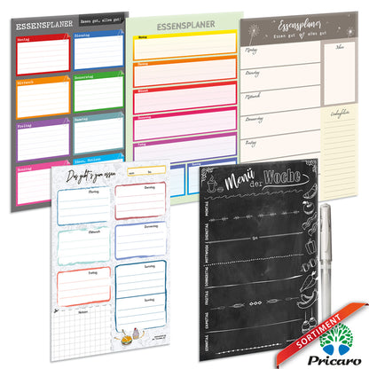 sortimentsübersicht essensplaner a5