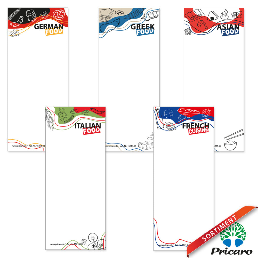 sortimentsübersicht kellnerblöcke food