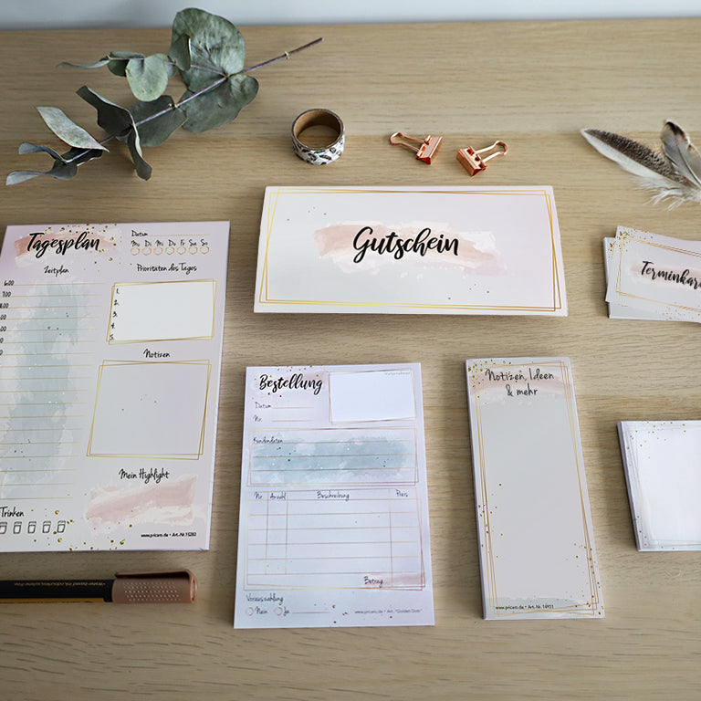 kollektionsbild golden dots mit verschiedenen produkten aus der golden dots serie