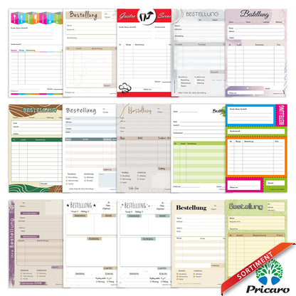 sortimentsübersicht bestellannahmeblöcke a5