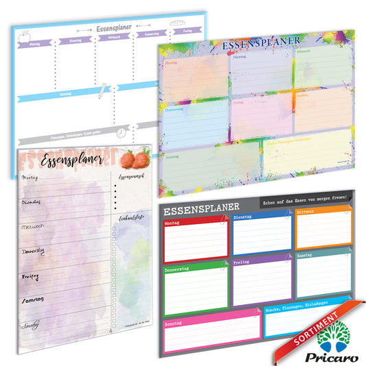 sortimentsübersicht essensplaner a4