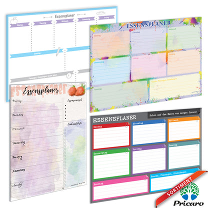 sortimentsübersicht essensplaner a4