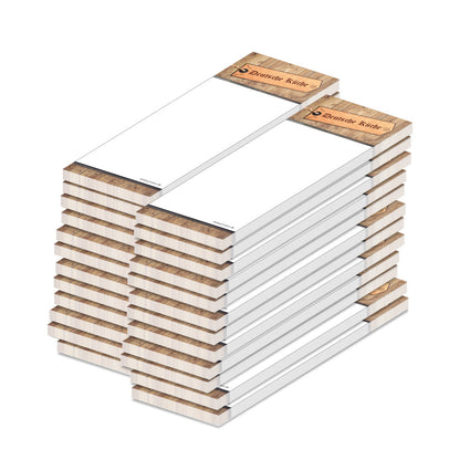 kellnerblock deutsch, weiß, braune optik mit abgebildeten holzschild und der aufschrift "deutsche küche", 24er set
